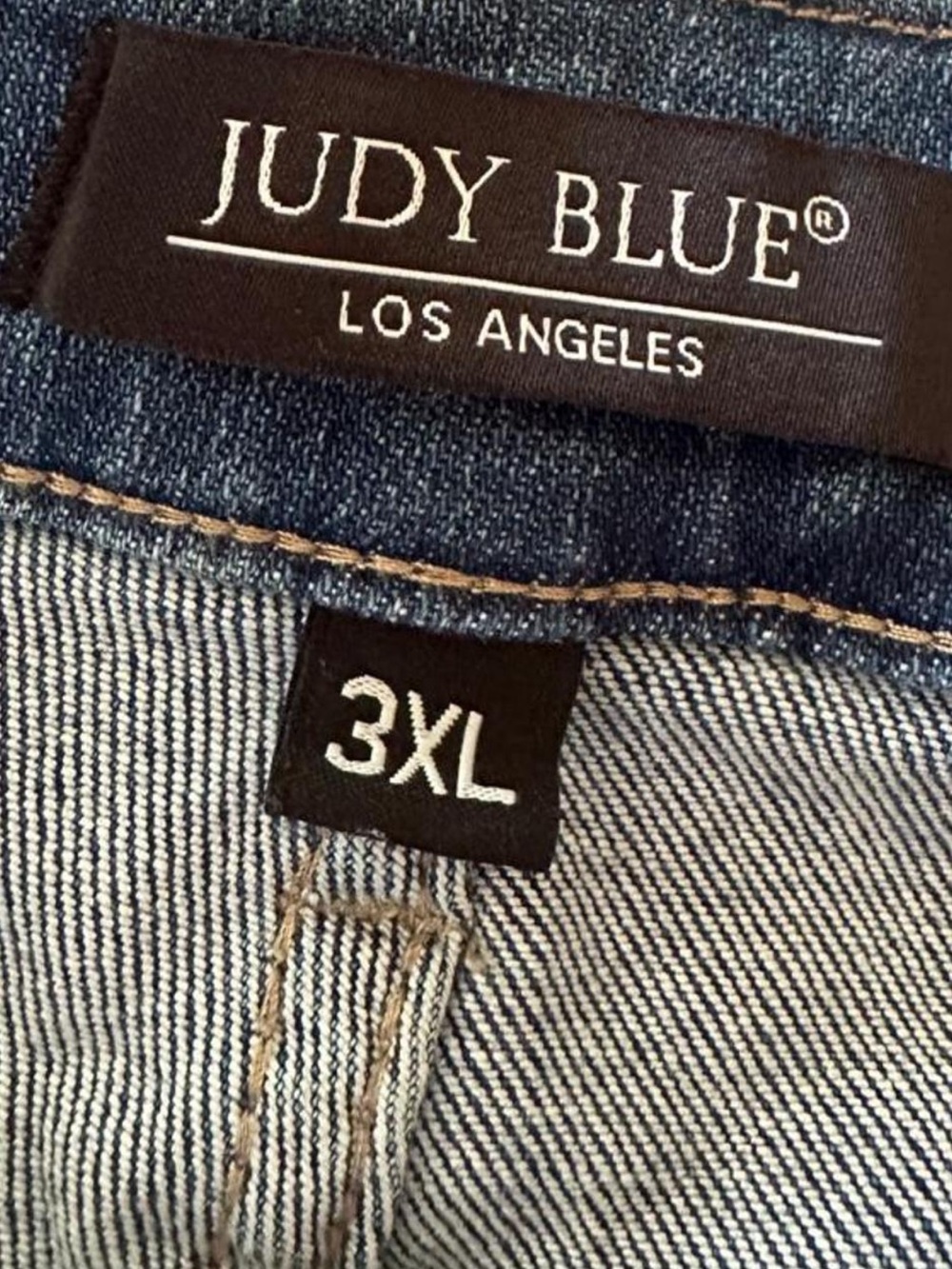 Judy Blue 3XL Wide Leg Crop Stretch Denim Overalls Plus Size Raw Hem Cottagecore - Picture 5 of 7
